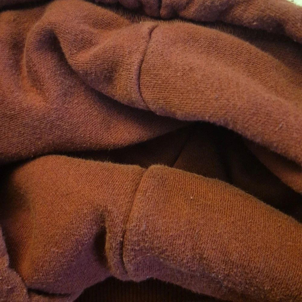 The Nortface TNF Hoodie Red Brick.SizeTag Missing. Pit To Pit:22.5